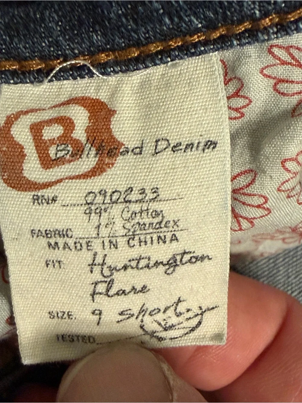 Tilt Huntington Flare Jeans Womens Size 7 Short Blue Stretch Low Rise Y2K